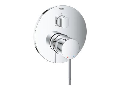 Baterie cada - dus Grohe Essence cu 3 functii, montaj incastrat, necesita corp ingropat, crom
