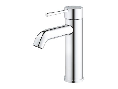 Baterie lavoar Grohe Essence S, ColdStart, ventil click-clack, crom