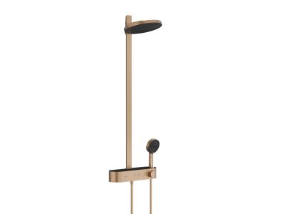 Coloana de dus Hansgrohe Pulsify S 260 2jet , cu baterie termostatata ShowerTablet Select 400, bronz periat