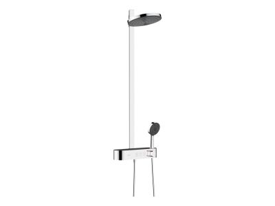 Coloana de dus Hansgrohe Pulsify S 260 2jet EcoSmart, cu baterie termostatata ShowerTablet Select 400, crom