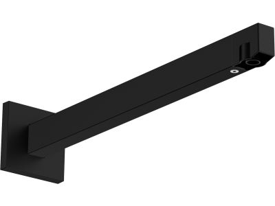 Brat de dus Hansgrohe E 39cm, de perete, negru mat