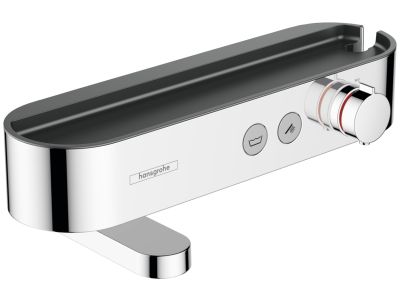 Baterie cada termostatata Hansgrohe ShowerTablet Select 400 cu pipa rotativa, crom