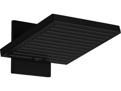 Palarie de dus Hansgrohe Pulsify S 260 EcoSmart, 2 tipuri de jet, cu placa de conectare la perete, negru mat