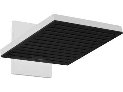Palarie de dus Hansgrohe Pulsify S 260 EcoSmart, 2 tipuri de jet, cu placa de conectare la perete, alb mat
