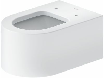 Vas wc suspendat Duravit Millio DuroCast, interior ceramic alb cu HygieneGlaze, alb mat satinat