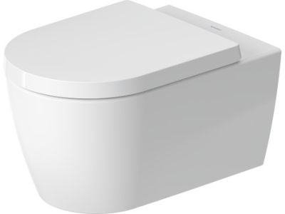 Vas wc suspendat Duravit Me by Starck Rimless 37x57cm, HygieneGlaze, alb mat
