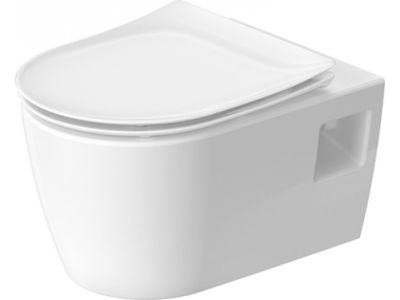 Vas wc suspendat Duravit Soleil by Starck Rimless 37x54cm, HygieneGlaze, alb