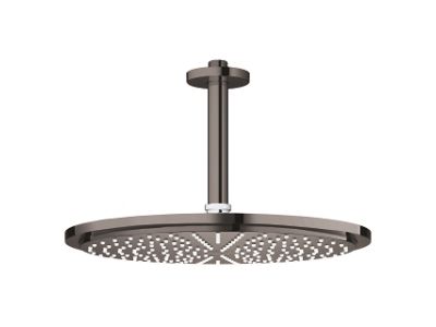 Palarie de dus Grohe RainShower Cosmopolitan 310 si brat de dus 142mm de tavan, hard graphite