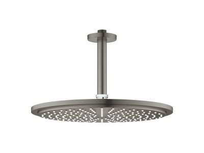 Palarie de dus Grohe RainShower Cosmopolitan 310 si brat de dus 142mm de tavan, brushed hard graphite
