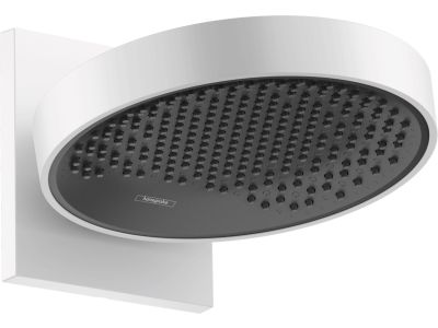 Palarie de dus Hansgrohe Rainfinity 250, 1 jet, cu placa de conectare la perete, alb mat