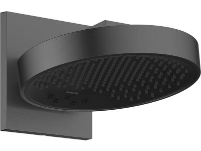 Palarie de dus Hansgrohe Rainfinity 250 3jet EcoSmart cu placa de conectare la perete, negru periat