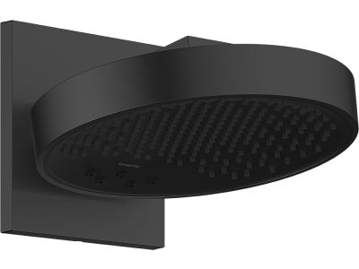 Palarie de dus Hansgrohe Rainfinity 250 3jet EcoSmart cu placa de conectare la perete, negru mat
