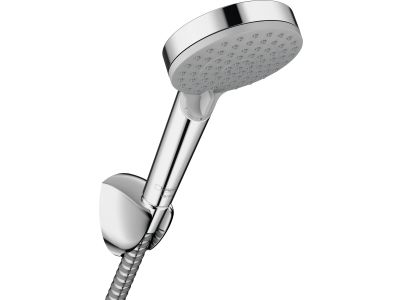 Set de dus Hansgrohe Vernis Blend Vario 100, cu 2 tipuri de jet, agatatoare si furtun 1,6m, crom