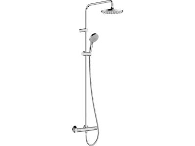 Coloana de dus Hansgrohe Vernis Blend 200, 1 jet cu baterie termostatata, crom