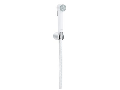 Set de dus igiena intima Grohe Tempesta-F Trigger Spray 30 cu agatatoare si furtun 125cm, 5.7 l/min, crom-alb
