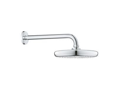 Palarie de dus Grohe Tempesta 210 si brat de dus 286mm de perete, crom