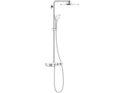 Coloana de dus Grohe Euphoria SmartControl System 310 Duo cu baterie termostatata, moon white