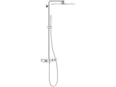 Coloana de dus Grohe Euphoria SmartControl System 310 Cube Duo cu baterie termostatata, crom