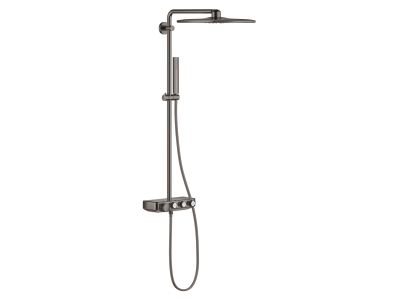 Coloana de dus Grohe Euphoria SmartControl System 310 Cube Duo cu baterie termostatata, hard graphite