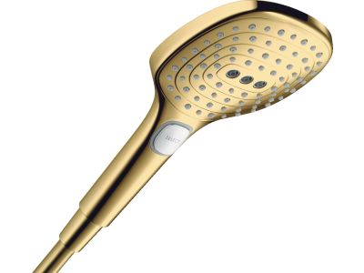 Para de dus Hansgrohe Raindance Select E 120 cu 3 jeturi, gold optic lustruit