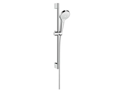 Set de dus Hansgrohe Croma Select S Vario cu bara de 65cm, culoare alb-crom