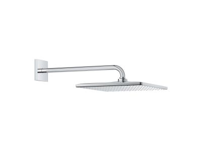 Palarie de dus Grohe RainShower Mono 310 Cube cu brat de dus 422mm de perete, crom