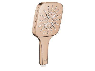 Para de dus Grohe RainShower SmartActive 130 Cube cu 3 jeturi, 9.5 l/min, brushed warm sunset