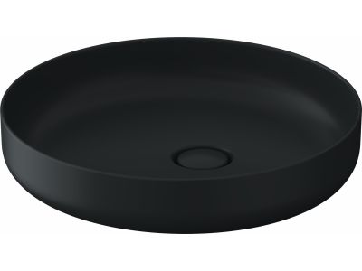 Lavoar Duravit Vitrium 46x46cm, montare pe blat, fara orificiu baterie, fara preaplin, antracit satin mat