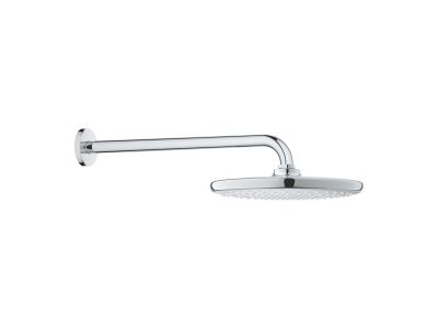 Palarie de dus Grohe Tempesta 250 1 jet cu brat de dus 38cm de perete, 9.5 l/min, crom