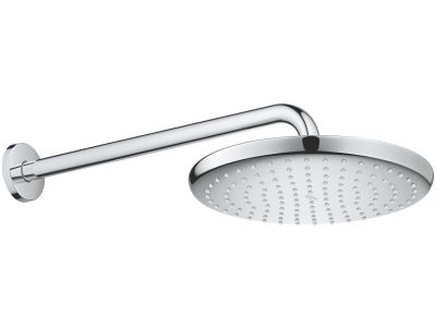 Palarie de dus Grohe Tempesta 250 cu brat de dus 380mm de perete, crom