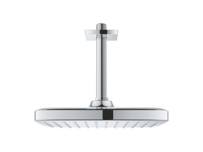 Palarie de dus Grohe Tempesta 250 Cube 1 jet cu brat de dus 142mm de tavan, 9.5 l/min, crom