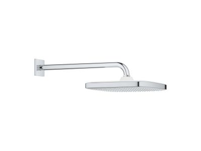 Palarie de dus Grohe Tempesta 250 Cube 1 jet cu brat de dus 38cm de perete, 9.5 l/min, crom