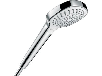 Para de dus Hansgrohe Coma Select E Multi EcoSmart 9l/min, cu trei tipuri de jet