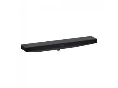 Accesoriu FixFit Combo Hansgrohe Rainfinity 500 cu agatatoare si raft sticla grafit, orientare stanga, negru mat