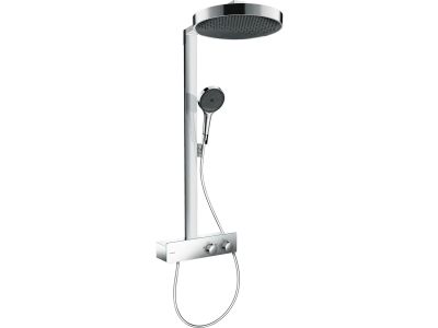 Coloana de dus Hansgrohe Rainfinity 360 1jet, cu baterie termostatata ShowerTablet 350, crom