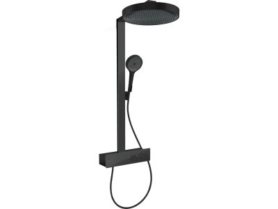 Coloana de dus Hansgrohe Rainfinity 360 1jet, cu baterie termostatata ShowerTablet 350, negru mat
