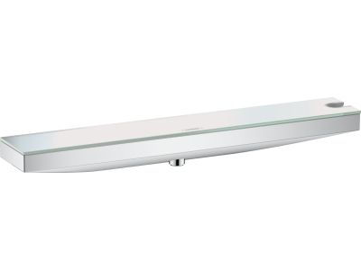 Accesoriu FixFit Combo Hansgrohe Rainfinity 500 cu agatatoare si raft sticla grafit, orientare dreapta, crom