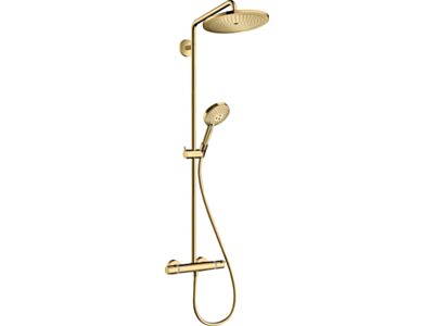 Coloana de dus Hansgrohe Croma Select S 280 1jet cu baterie termostatata, gold optic lustruit