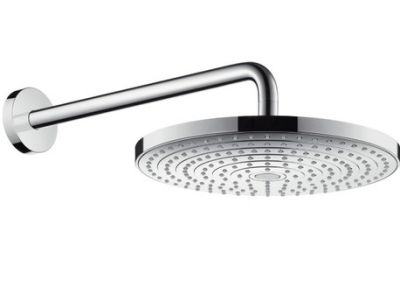 Palarie de dus Hansgrohe Raindance Select S 300 cu 2 tipuri de jet si brat de perete EXPUS