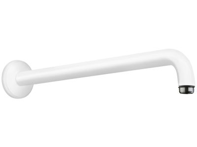 Brat de perete Hansgrohe 389 mm, alb mat