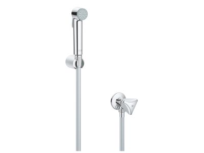 Set de dus igiena intima Grohe Tempesta-F Trigger Spray 30 cu agatatoare, furtun 125cm si robinet, crom