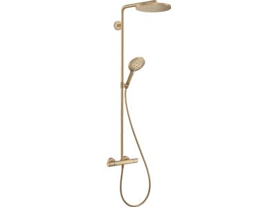 Coloana de dus Hansgrohe Raindance Select S 240 PowderRain 1jet cu baterie termostatata, bronz periat