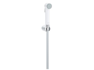 Set de dus igiena intima Grohe Tempesta-F Trigger Spray 30 cu agatatoare si furtun 125cm, crom-alb