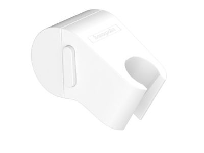 Agatatoare dus Hansgrohe Wallstoris cu fixare pe bara suport, alb mat