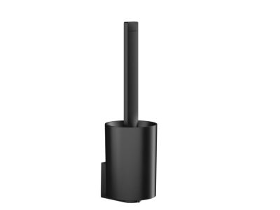 Perie wc Hansgrohe Wallstoris cu fixare pe perete, negru mat