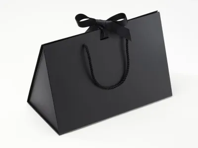 Punga cadou Folda BoxBag Large cu fundita, Black