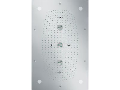 Palarie de dus Hansgrohe Raindance Rainmaker 680x460mm 3jet cu iluminare, montare pe tavan