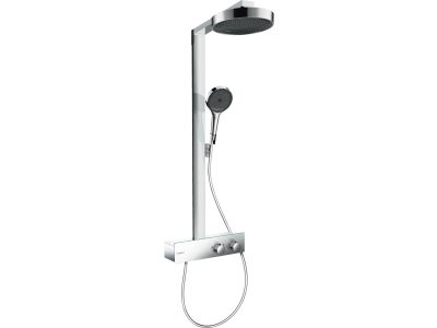 Coloana de dus Hansgrohe Rainfinity 250 EcoSmart 1jet, cu baterie termostatata ShowerTablet 350, crom