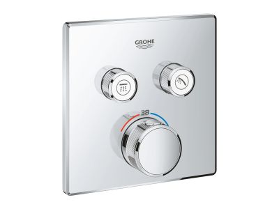 Baterie cada - dus termostatata Grohe Grohtherm SmartControl, montaj incastrat, necesita corp ingropat, crom