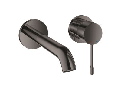 Baterie lavoar Grohe Essence M din 2 elemente, de perete, necesita corp ingropat, hard graphite